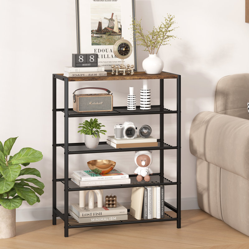 17 Stories 5 Tier Shoe Rack 12 Pair Shoe Storage for Closet 17 Stories 5 Tier Shoe Rack 12 Pair Shoe Storage for Closet